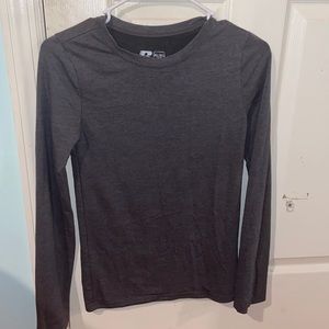 Gray long sleeve shirt